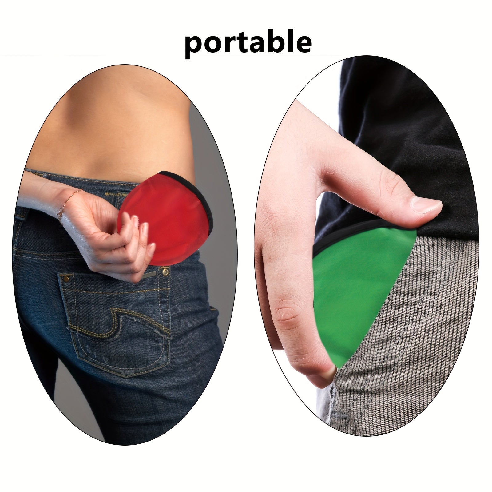 8pcs Nujoyco Foldable Fan & Flying Disc Set Lightweight Portable Hand Fans