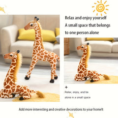 Tall Giraffe Stuffed Animal Plush Toy Soft Squeezable Lifelike Gift