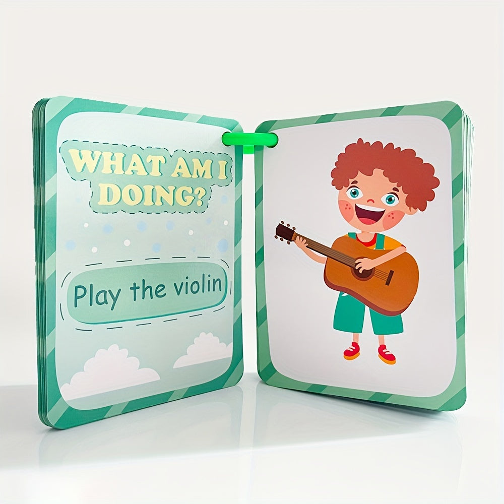 Educational Flashcards Daily Routine Verbs for Adult Learners Thick Durable