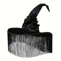 Fairy Tale Witch Hat w/ Spider Pendant for Halloween & Cosplay