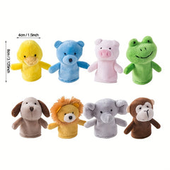 Justbecause Finger Puppets - Adorable Animal Friends for Early Learning