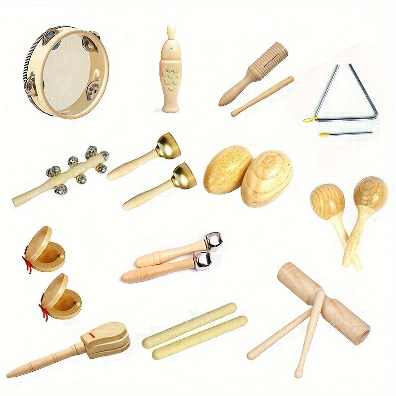 Wooden Orff Percussion Instrument Set - Holiday Decorations