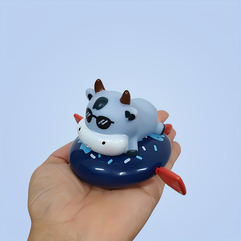 Surfing Cow Water Spray Toy Interactive Bath Play Companion for Youngsters