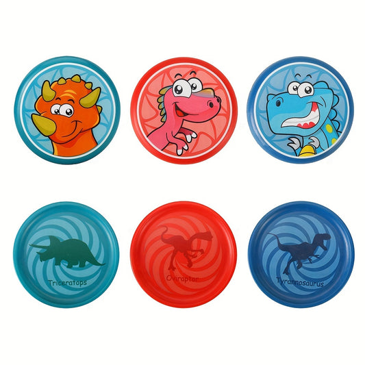 3 Pack Dinosaur Throwing & Catching Game Soft Lightweight Beach Lawn Toy Ages 3