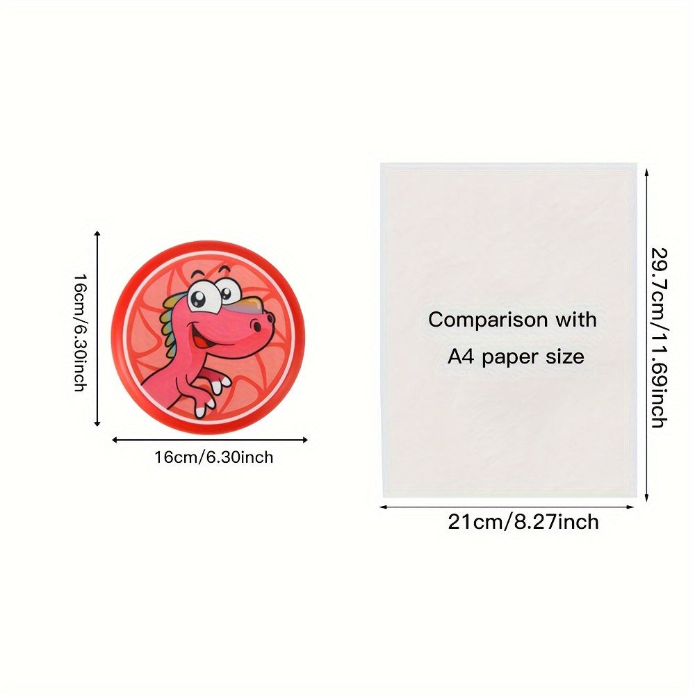 3 Pack Dinosaur Throwing & Catching Game Soft Lightweight Beach Lawn Toy Ages 3