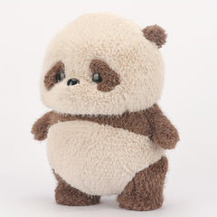 Adorable Brown Panda Plush Toy Soft Standable Stuffed Animal
