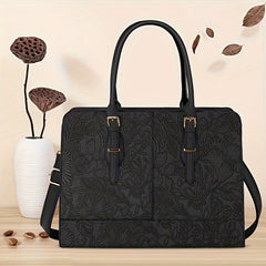 Waterproof PU Leather Laptop Work Bag for Women
