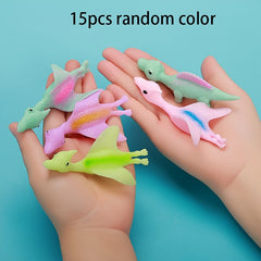 Dino Slingshot Finger Toys TPR Material Puppet Dinosaurs Catapulted Fun Prank