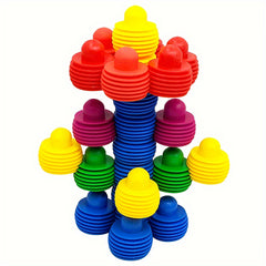 Plastic Stacking Rings Toy for Kids 3-6 Years