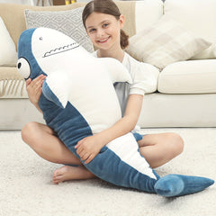 121cm Big Shark Plush Hugging Pillow Ocean Fish Doll Gift