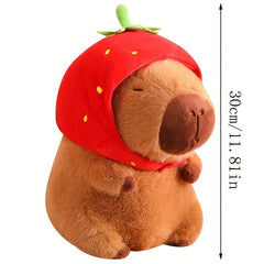 Capybara Plush with Strawberry Delight Ultra Soft Anime Stuffed Animal Toy