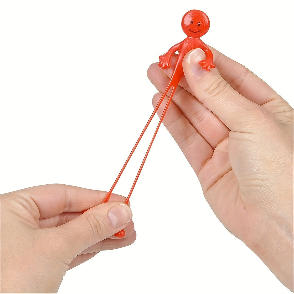 10pcs TPR Soft Rubber Stretchy Bendable Man Prize Box Toys