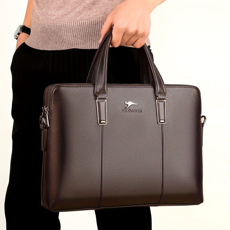 Men's Versatile Business Shoulder Bag Casual Handbag