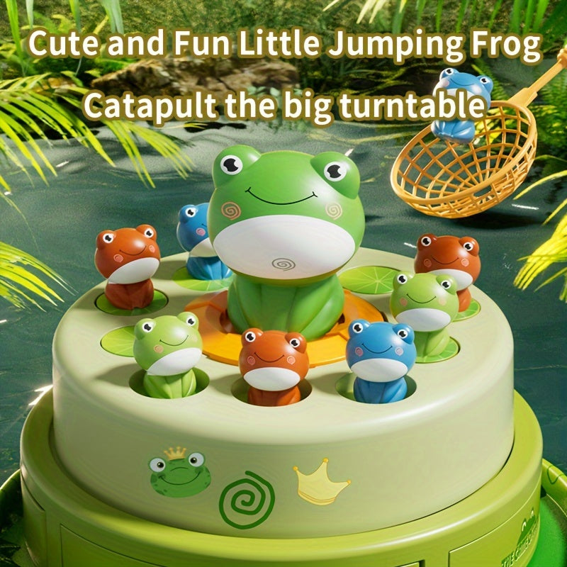 Kids' Bouncing Frog Game Catapult Toy with Sound & Light
