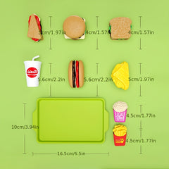 27pcs Play Kitchen Set with Realistic Food Toys for Kids