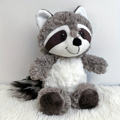 Cute Raccoon Plush Pillow Soft Polyester Stuffed Animal Toy with Long Tail