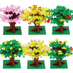 DIY Tree Building Blocks Set with 2423 Plant Accessories