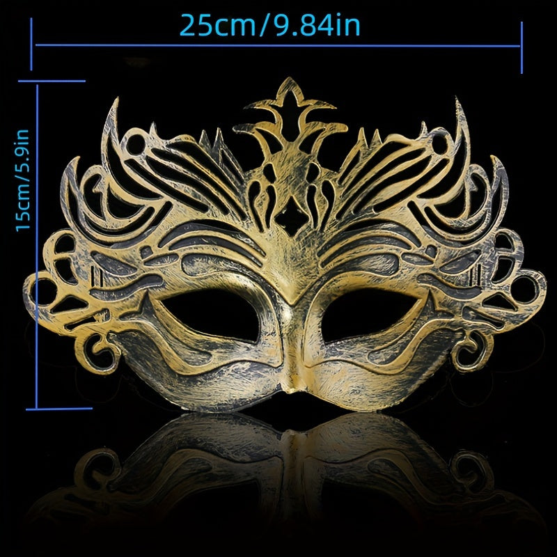 Royal Style Crown Eye Mask Half Face Mask Halloween Cosplay Prop