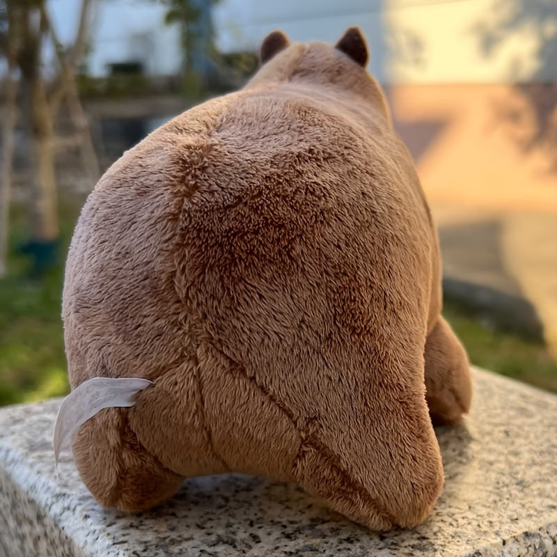 8in Capybara Rodent Plush Toys Lifelike Soft Animal Holiday Decor