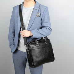 Genuine Leather Business Laptop Briefcase