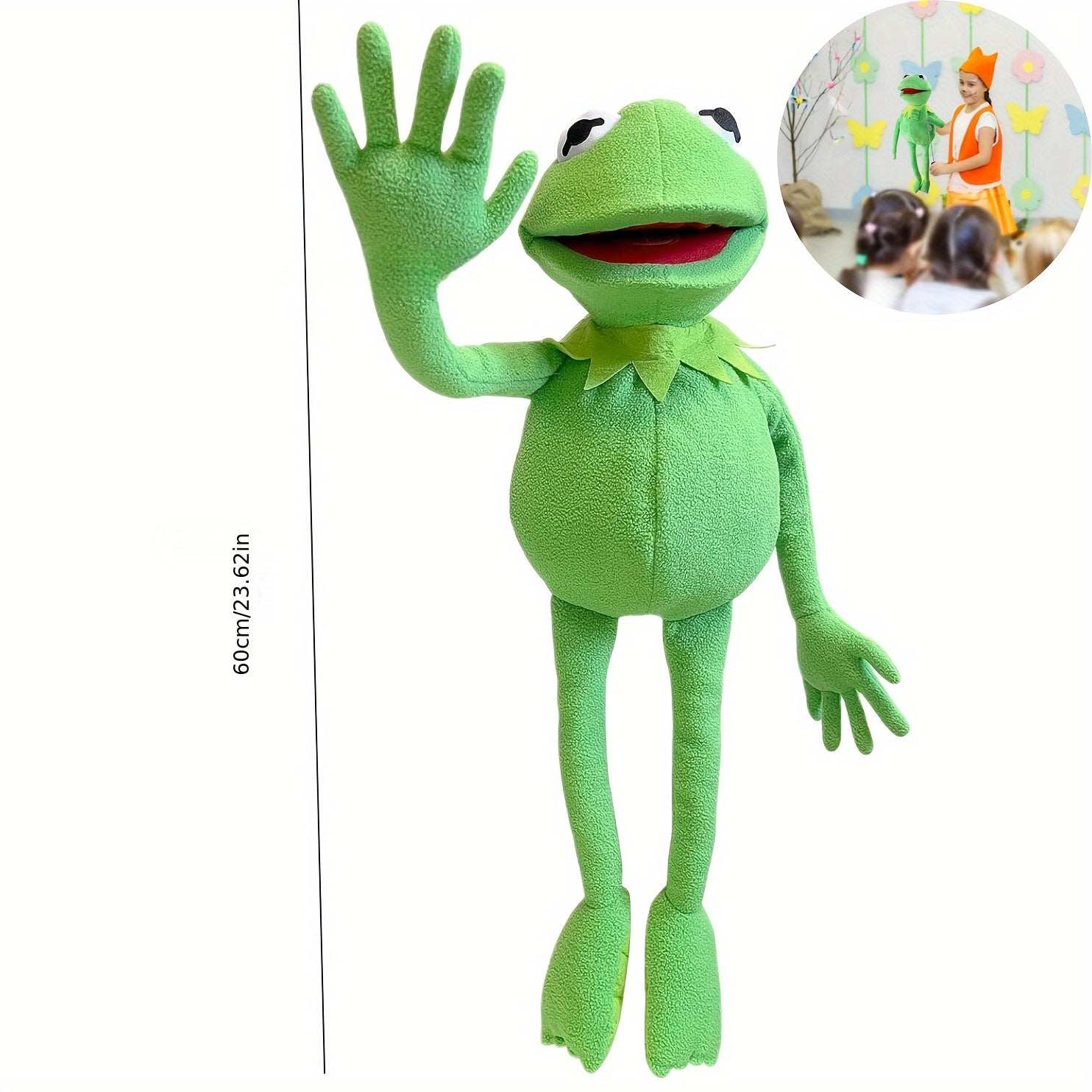 Soft Plush Frog Puppet Figure with Speaking Function