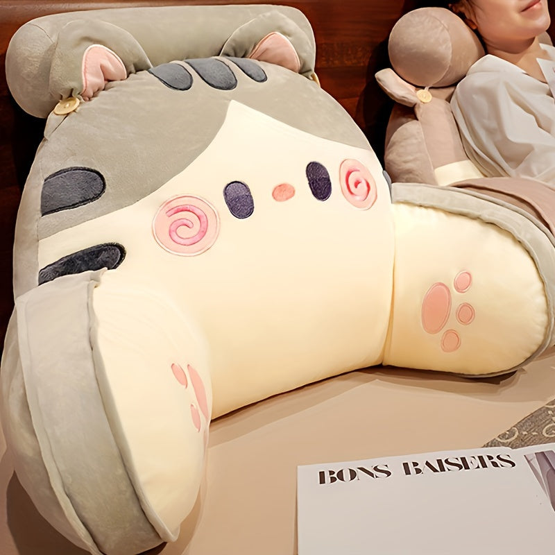 Cat Head Sofa Cushion Pillow Chair Backrest Holiday Gift