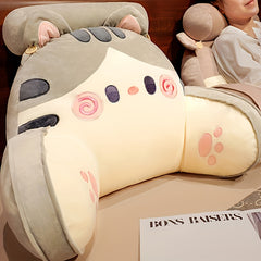 Cat Head Sofa Cushion Pillow Chair Backrest Holiday Gift