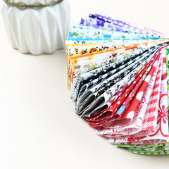 50pcs Floral Cotton Fabric Squares 10x10cm for DIY Crafts and Easter Surprise