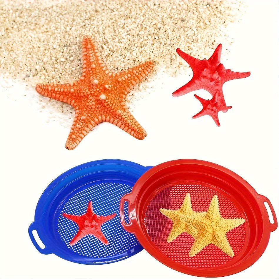 4pcs Beach Sand Sifters Shark Tooth for Treasure Exploration