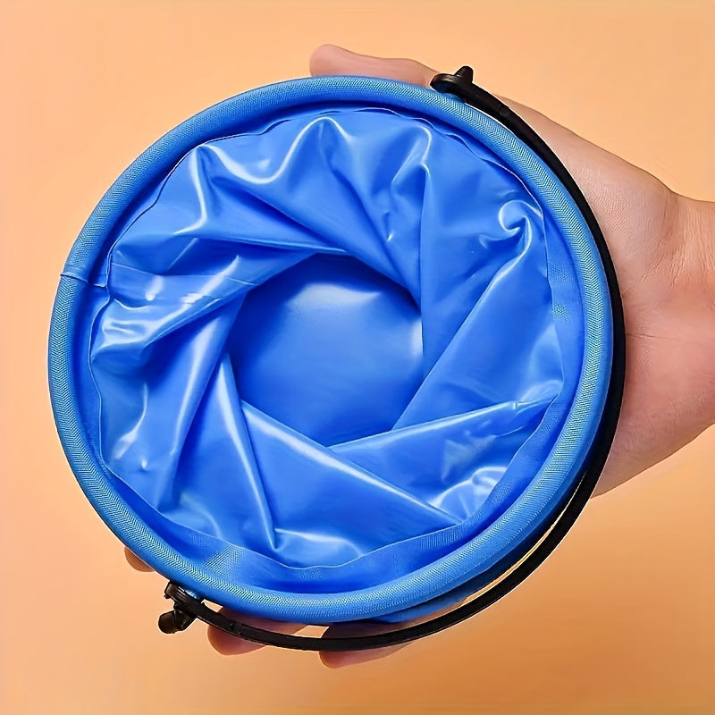 Mini Folding Beach Bucket Durable PVC Outdoor Garden Camping Travel Beach Picnic
