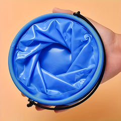 Mini Folding Beach Bucket Durable PVC Outdoor Garden Camping Travel Beach Picnic