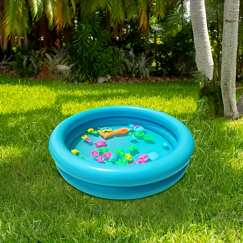 Compact Inflatable Swimming Pool Durable PVC Double Layer Round