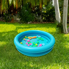 Compact Inflatable Swimming Pool Durable PVC Double Layer Round