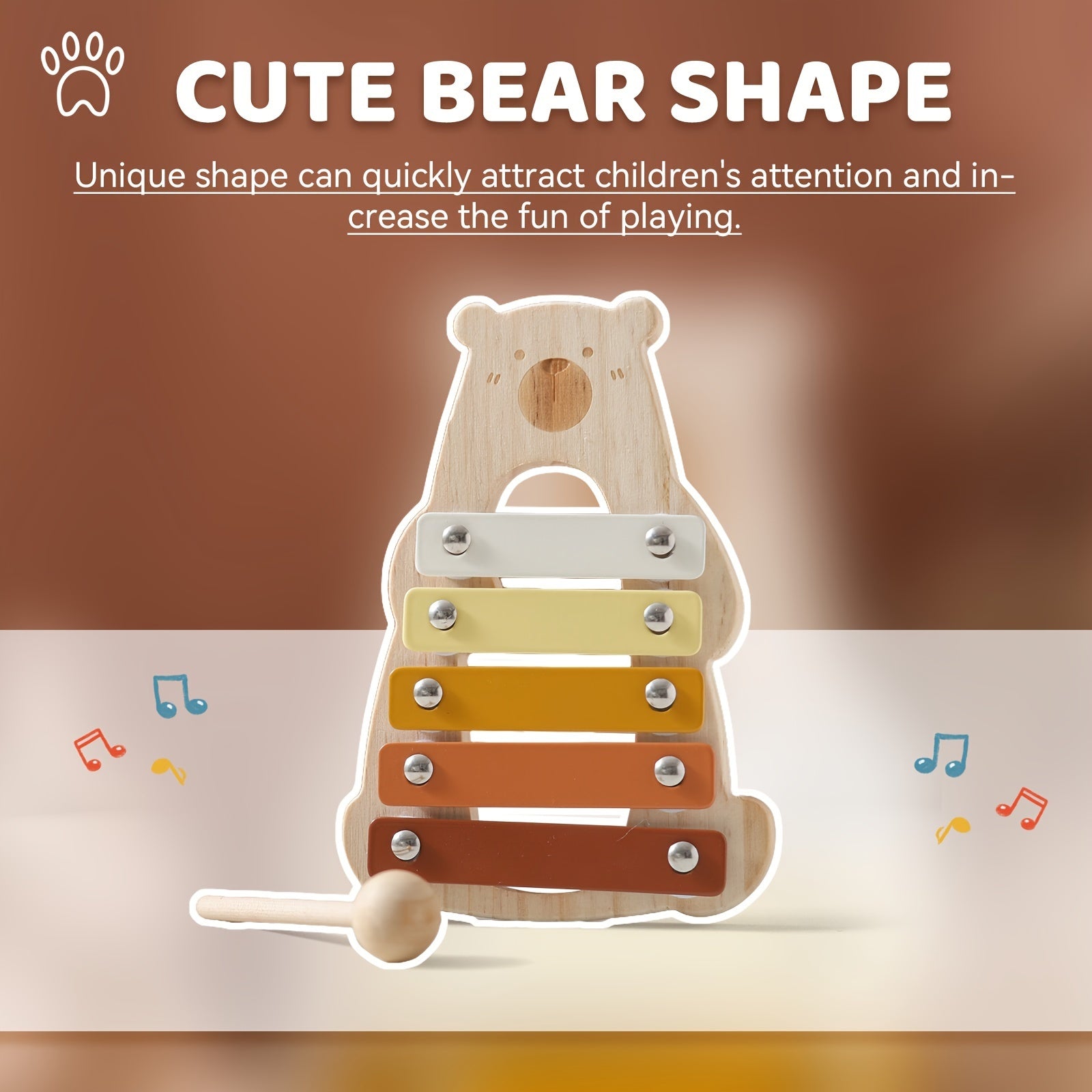 Wooden Bear Educational Toy for Kids
