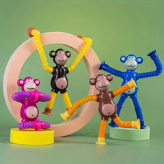Stretchy Monkey Suction Cup Toy for Kids & Adults Interactive Game