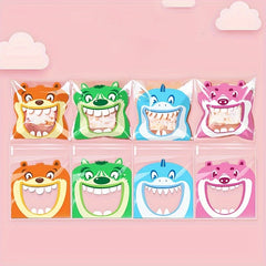 100pcs Big Teeth Mouth Monster Plastic Bags Party Favors