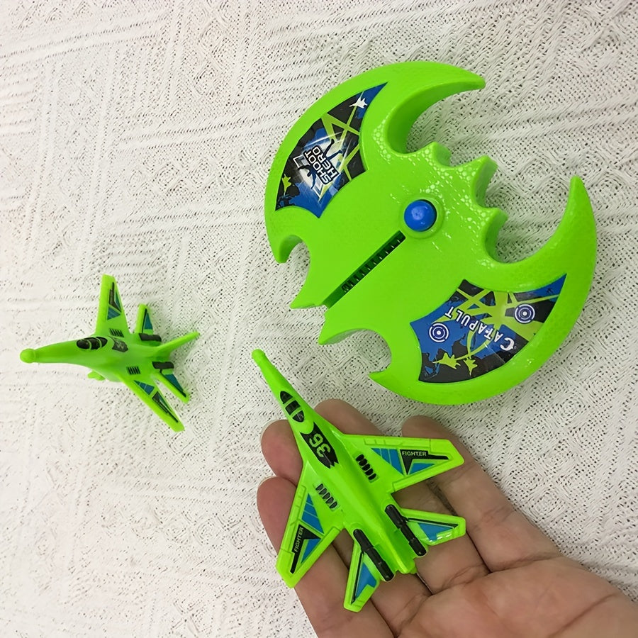 Catapult Toy Launcher with 2 Planes for Outdoor Sports