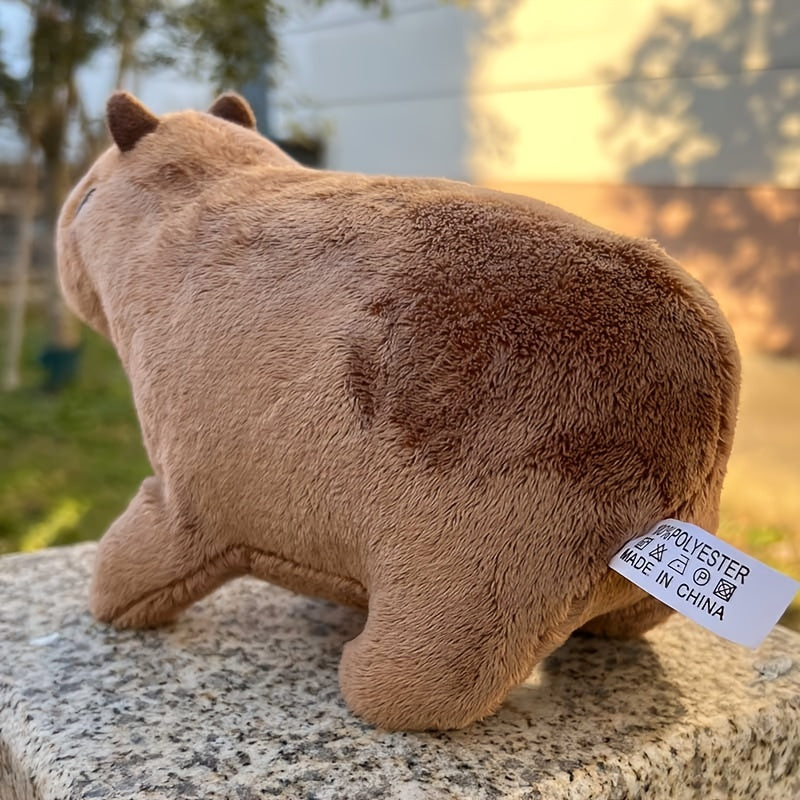8in Capybara Rodent Plush Toys Lifelike Soft Animal Holiday Decor