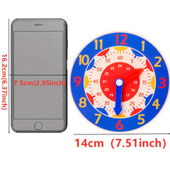 Wooden Educational Clock Model Toy Children's Time Learning Gift
