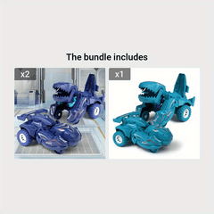 Deformation Dinosaur Car Toy 2-in-1 Auto Dino Transformation as Gift