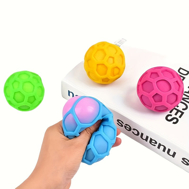 Stress Relief Squishy Balls TPR Soft Rubber Squishies Non-Toxic Slow Bounce Toys
