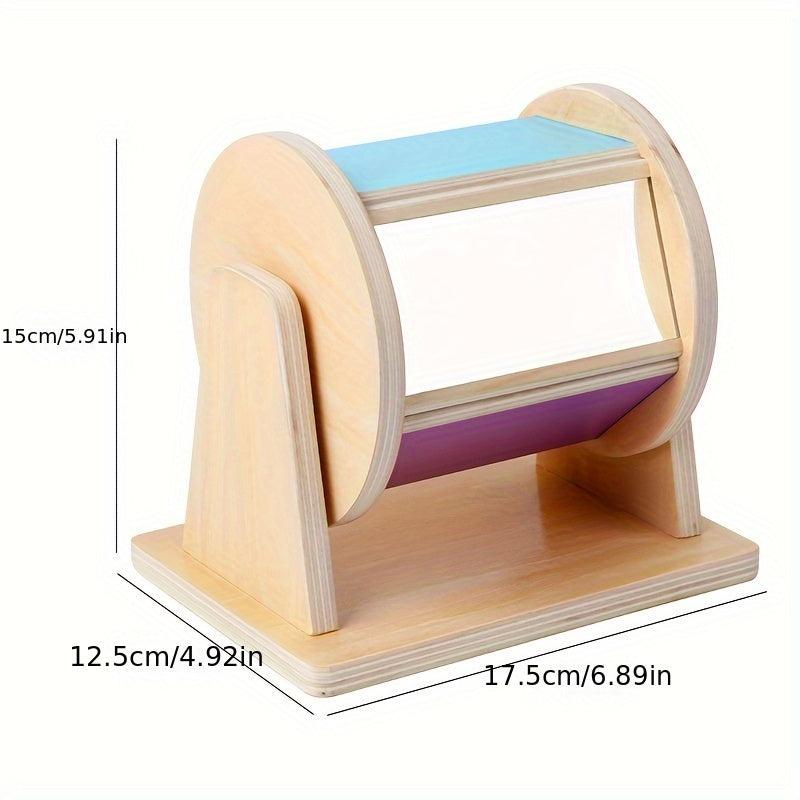 Educational Toy Set with Drum Rainbow Cloth Balls & Wooden Puzzle