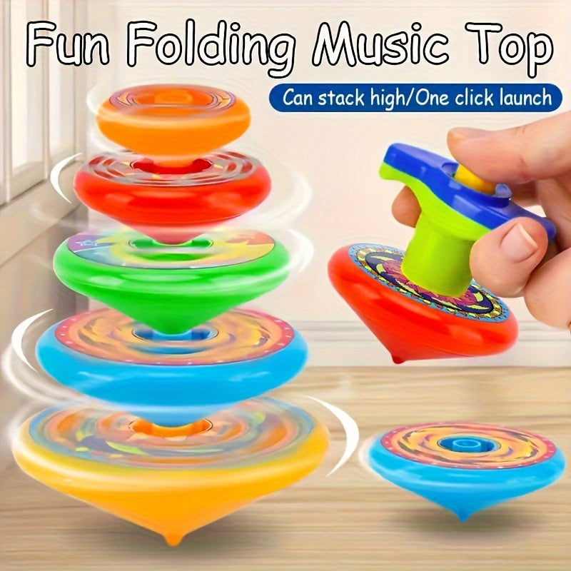 5pcs Colorful Spinning Toys for Group Play - Party Favors & Holiday Gifts