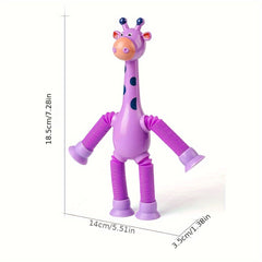 Telescopic Toys 4 Packs Big Monkey Unicorn Giraffe Decompression Birthday Pa