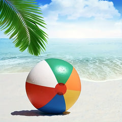 Colorful Inflatable Beach Ball for Boys and Girls