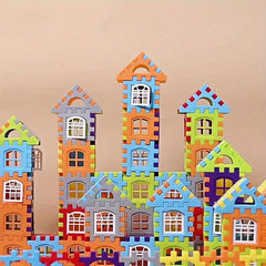 100Pcs House Assembly Building Blocks Large Size