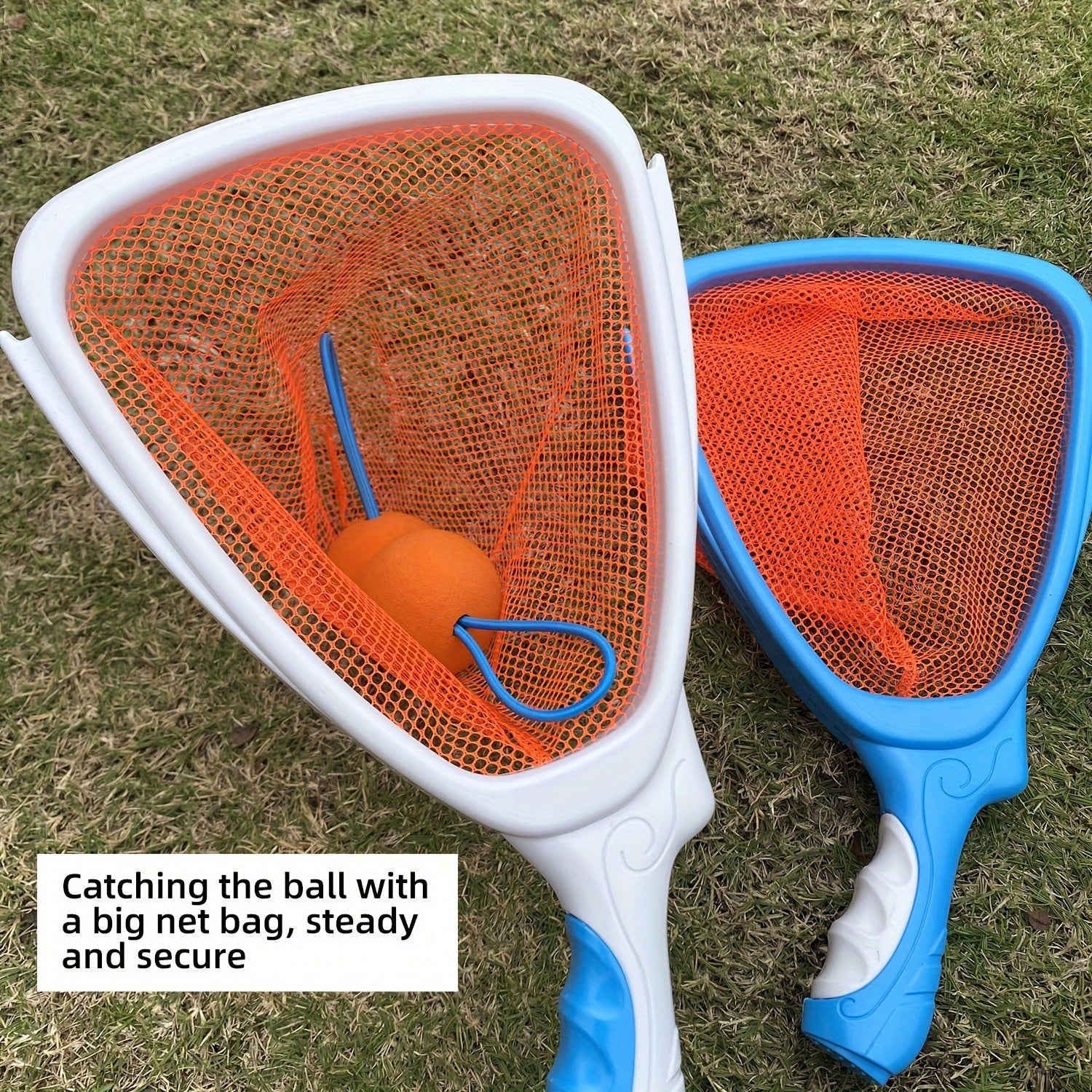 Kids Catch and Toss Ball Game Set - Outdoor Lawn Sports Playset for Children