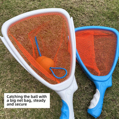 Kids Catch and Toss Ball Game Set - Outdoor Lawn Sports Playset for Children