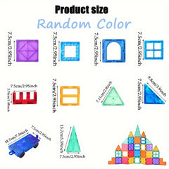 Magnetic 3D Building Blocks Set for Boys & Girls