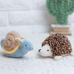 Plush Animal Finger Puppets Set: Zebra, Hippo, Kangaroo, Butterfly, Worm